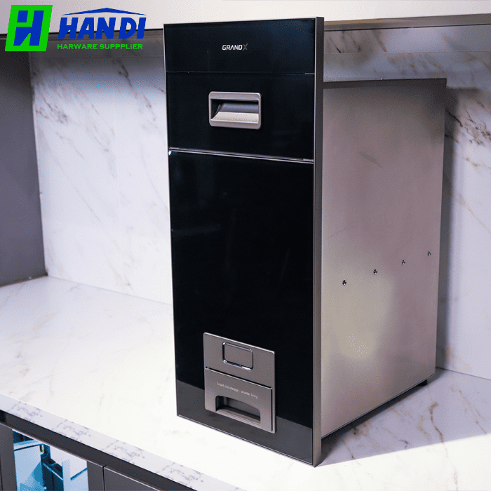 Thùng gạo mặt kính nút nhấn GRANDX XR.G302B
