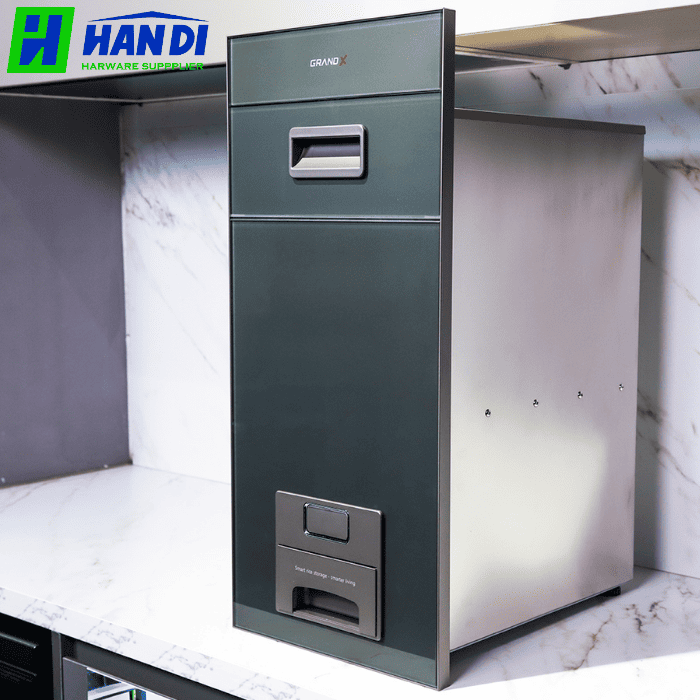 Thùng Gạo Mặt Kính Nút Nhấn GRANDX XR.G302G
