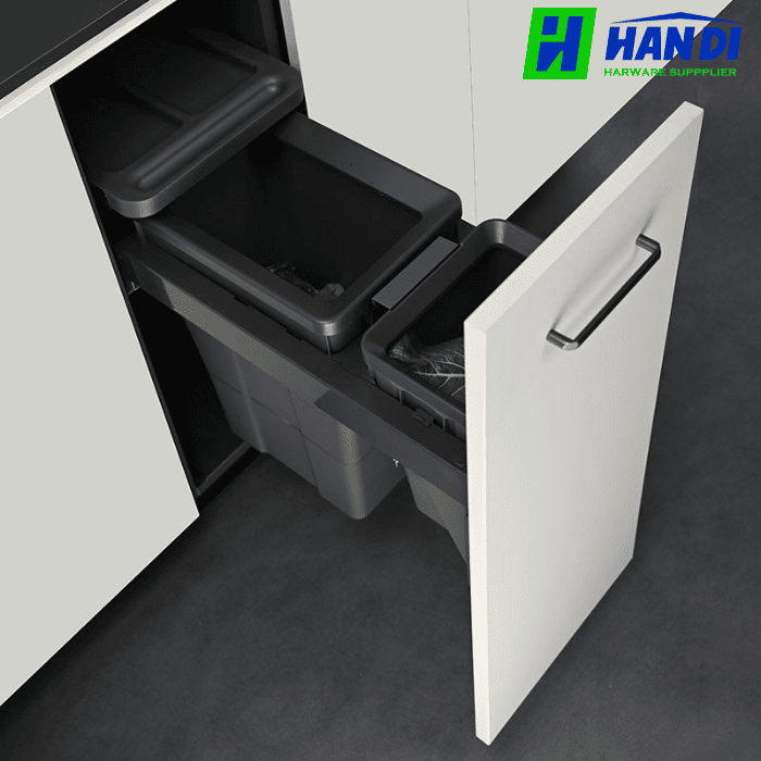 Thùng rác đôi âm tủ cánh kéo GRANDX XW.D30, XW.D40