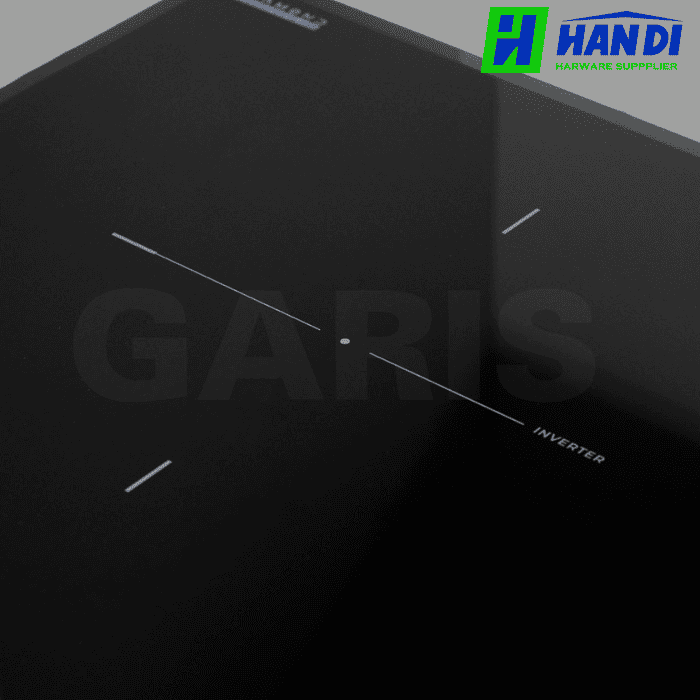 Bếp từ 2 vùng nấu, kính vát 4 cạnh GARIS G1214