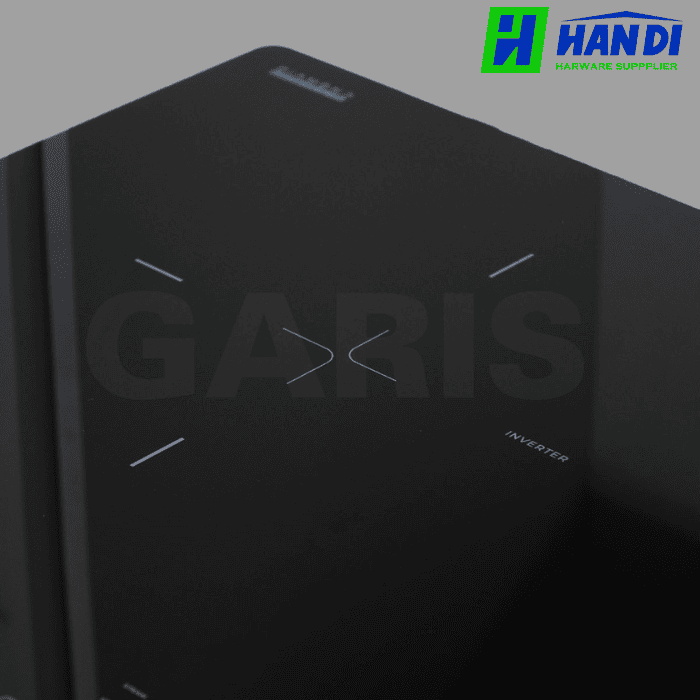 Bếp từ 2 vùng nấu, kính vát 4 cạnh GARIS G1216