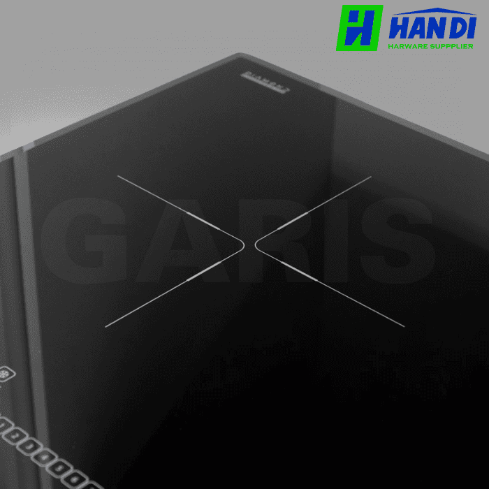 Bếp Từ 2 Vùng Nấu, Viền Hợp Kim Nhôm GARIS G1416