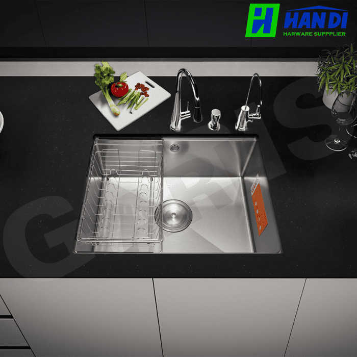 Chậu Rửa 1 Hố Âm Bàn Đá GARIS GS11.61D
