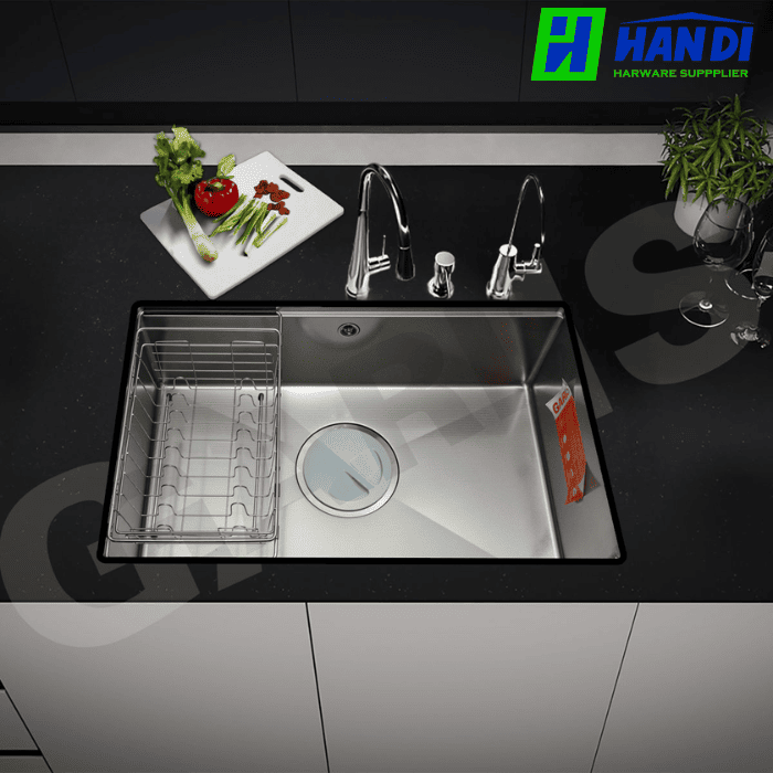 Chậu rửa 1 hố âm bàn đá GARIS GS11.76D