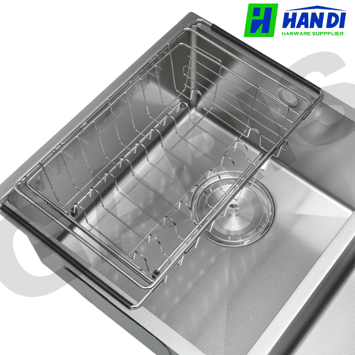 Chậu rửa 2 hố cân âm bàn đá GARIS GS21.81D