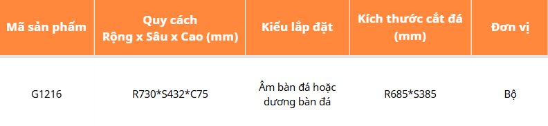 Bếp từ 2 vùng nấu, kính vát 4 cạnh GARIS G1216