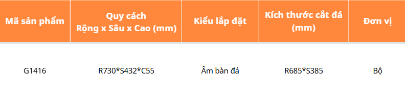 Bếp Từ 2 Vùng Nấu, Viền Hợp Kim Nhôm GARIS G1416