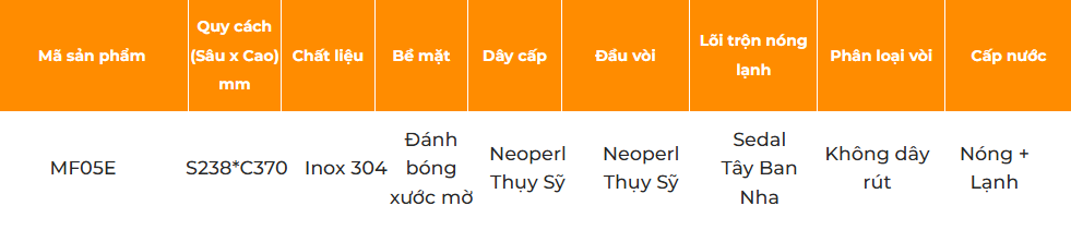 Vòi rửa cao cấp xước mờ GARIS MF05E