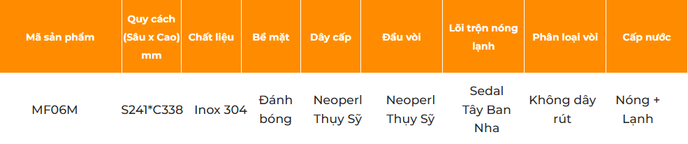 Vòi rửa cao cấp đánh bóng GARIS MF06M