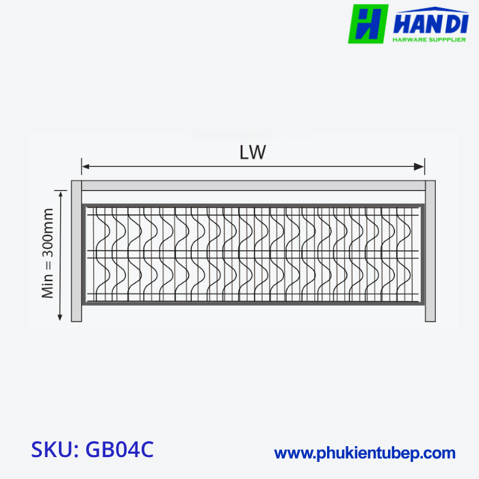 Giá bát đĩa cố định GARIS GB04.60C/ 70C/ 80C/ 90C
