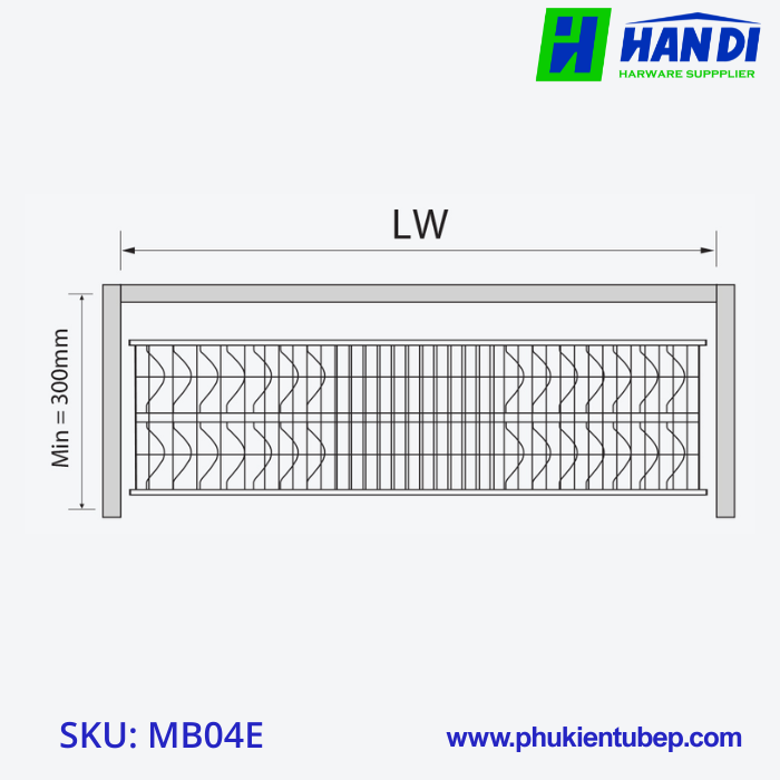 Giá bát đĩa cố định GARIS MB04.60E/ 70E/ 80E/ 90E