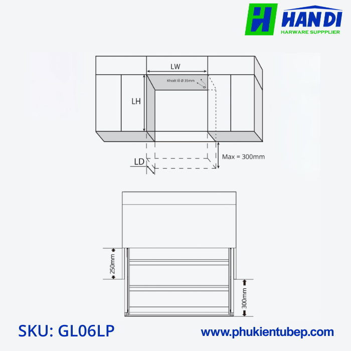 Giá bát đĩa nâng hạ điện GARIS GL06.7LP, GL06.8LP, GL06.9LP