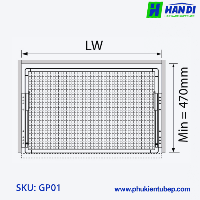 Giá bát đĩa/xoong nồi GARIS GP01.60, GP01.70, GP01.80, GP01.90