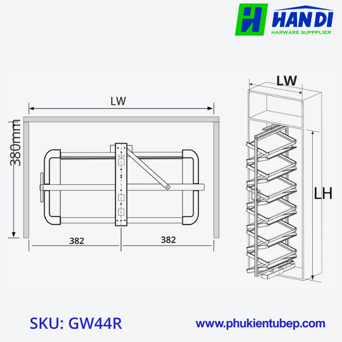 Giá Để Giày 12 Tầng GARIS GW44R