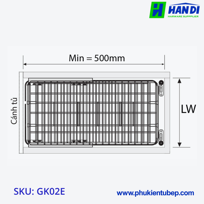 Giá gia vị chai lọ GARIS GK02.20E, GK02.25E, GK02.30E, GK02.35E, GK02.40E