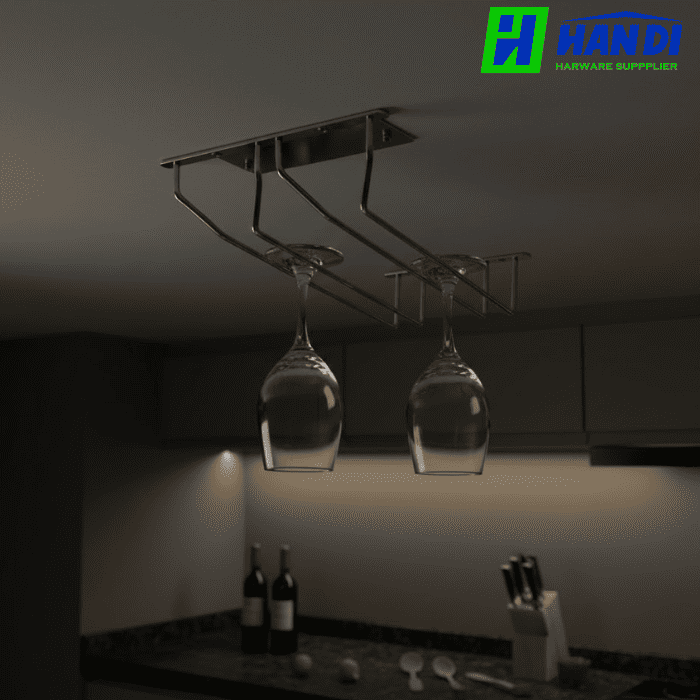 Giá treo ly đôi Inox 304 GARIS GI04.6