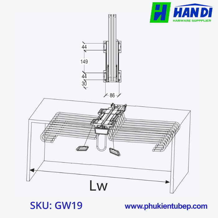 Giá Treo Quần Âu Đôi Cân GARIS GW19