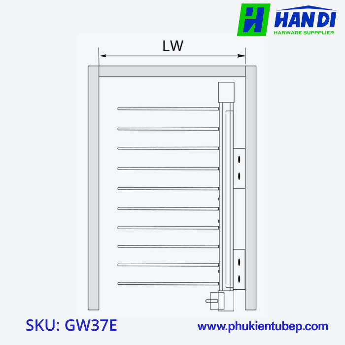 Giá Treo Quần Âu Đơn Lệch GARIS GW37E