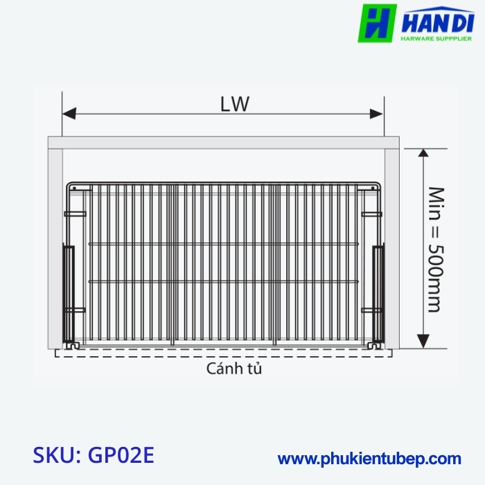 Giá Xoong Nồi Nan Dẹt GARIS GP02.60E, GP02.70E, GP02.75E, GP02.80E, GP02.90E
