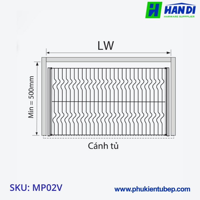 Giá xoong nồi/ bát đĩa GARIS MP02.60V/ 70V/ 80V/ 90V