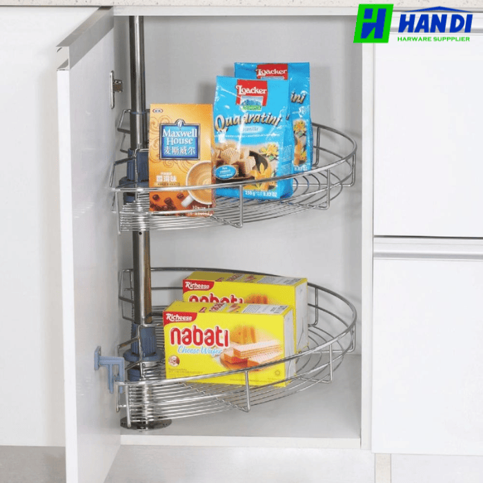 Hệ mâm xoay góc tủ bếp GARIS GS01.80C