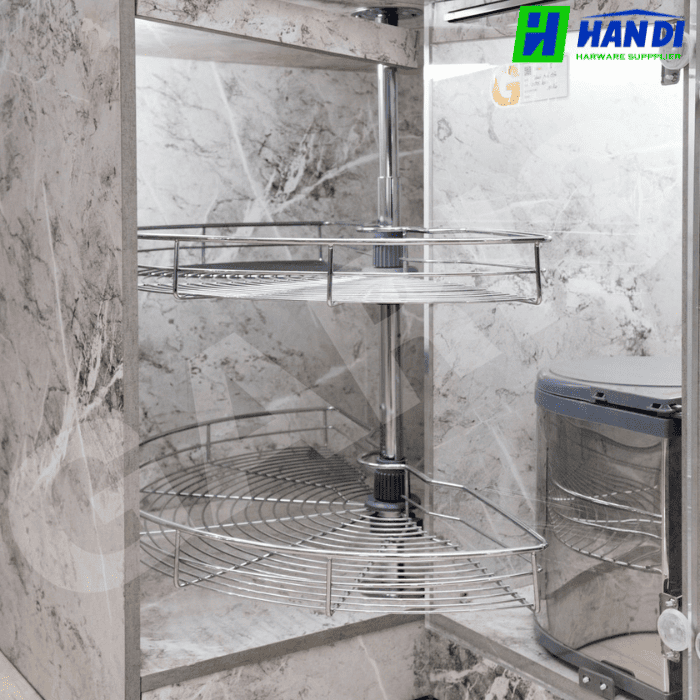 Hệ mâm xoay góc tủ bếp GARIS GS01.80C