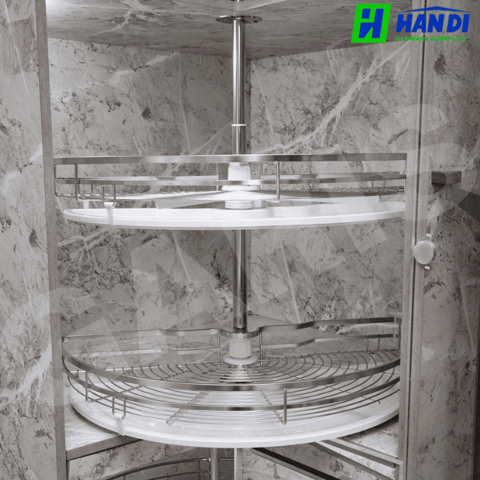 Hệ mâm xoay góc tủ bếp GARIS GS01.8E