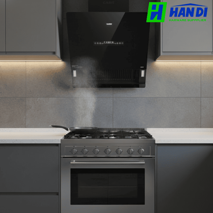 Hút Mùi Kính Vát, Điều Khiển Cảm Ứng GARIS G3527