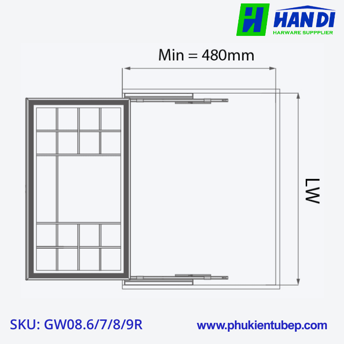 Ngăn kéo chia ô để đồ lót GARIS GW08.6R/ 7R/ 8R/ 9R