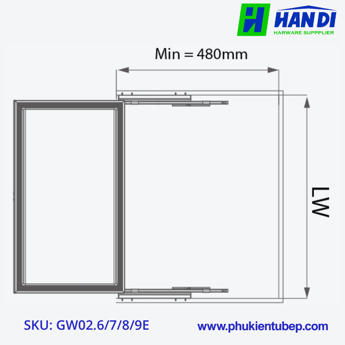 Ngăn kéo để đồ gập GARIS GW02.6E/ 7E/ 8E/ 9E