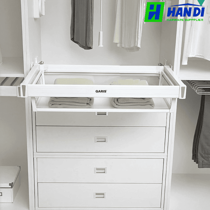 Ngăn kéo vách kính để đồ gập GARIS GW02.60/ 70/ 80/ 90