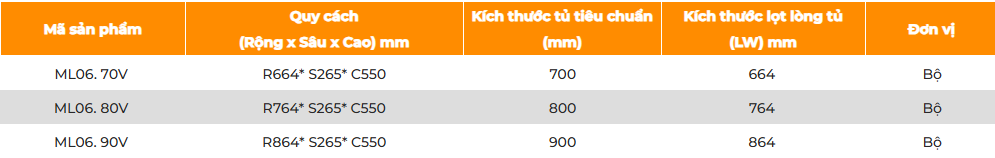  Giá bát đĩa nâng hạ cơ GARIS ML06.70V, ML06.80V, ML06.90V