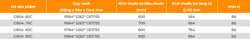 Giá bát đĩa cố định hai tầng GARIS GB04.60C, GB04.70C, GB04.80C, GB04.90C