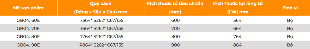 Giá bát đĩa cố định hai tầng GARIS GB04.60E, GB04.70E, GB04.80E, GB04.90E