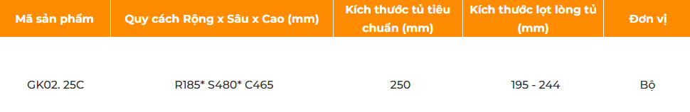 Giá dao thớt gia vị, chai lọ GARIS GK02.25C
