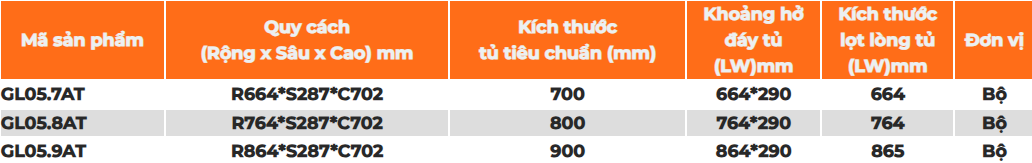 Giá gia vị nâng hạ điện GARIS GL05.7AT, GL05.8AT, GL05.9AT