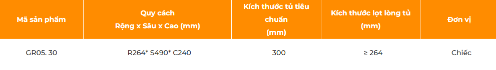 Thùng gạo 10kg, cánh kéo/mở GARIS GR05.30