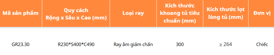 Thùng gạo 18kg cánh mở GARIS GR23.30