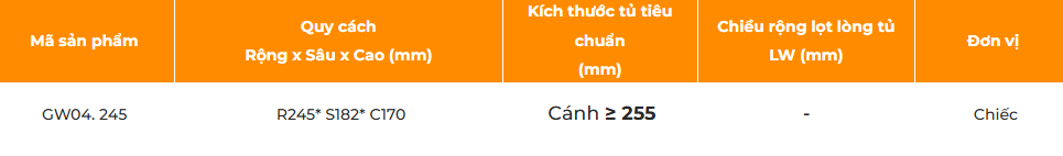 Thùng rác mini treo cánh GARIS GW04.245