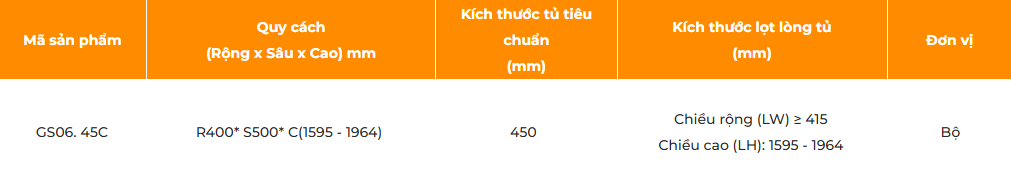 Tủ đồ khô 6 tầng, rổ nan dẹt GARIS GS06.45C