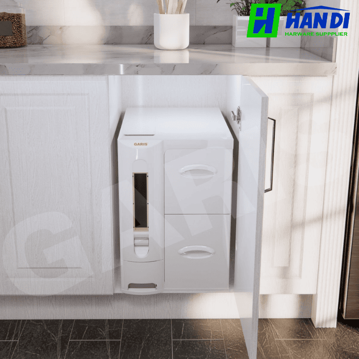 Thùng gạo 30kg cánh mở, 3 khoang GARIS GR09.45