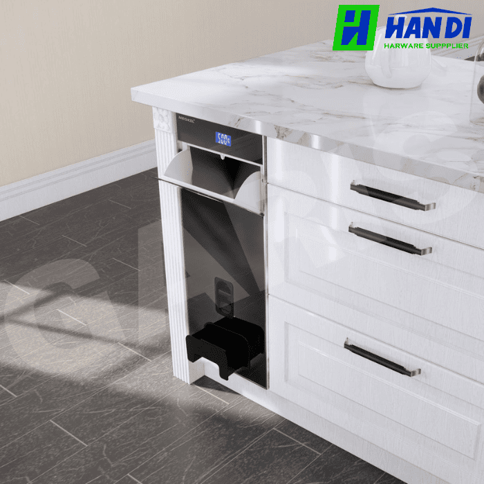 Thùng gạo điện tử mặt kính đen GARIS MR06.30BE