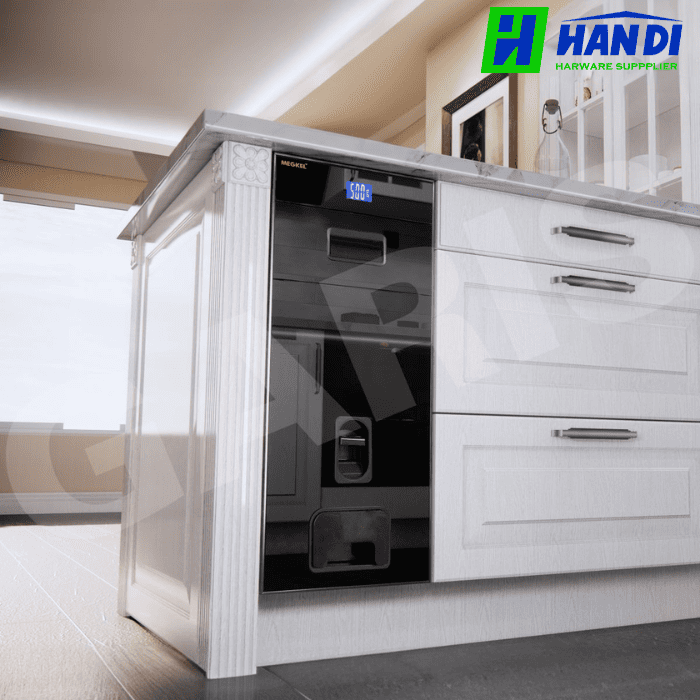 Thùng Gạo Mặt Kính Đen GARIS MR08.30B