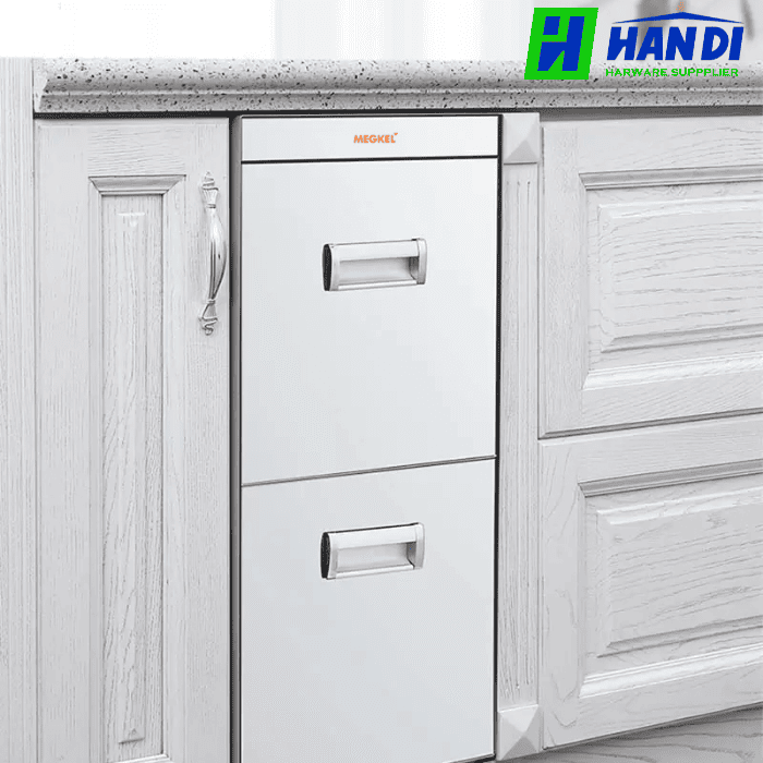 Thùng gạo mặt gương, 2 khoang GARIS MR07.30M