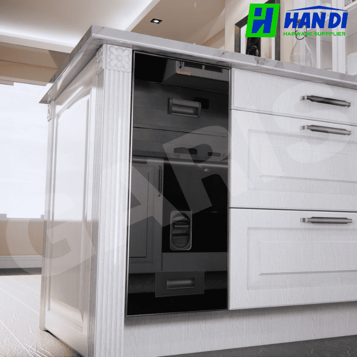 Thùng gạo mặt kính đen, 1 khoang GARIS GR06.25B