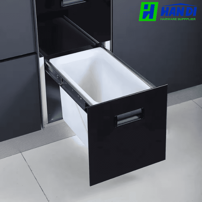 Thùng gạo mặt kính đen, 2 khoang GARIS MR07.30B