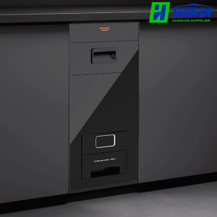 Thùng Gạo Mặt Kính Đen GARIS MR08.30B