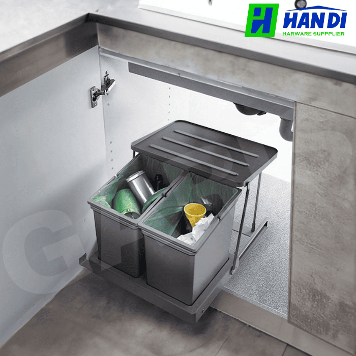 Thùng rác đôi cánh mở GARIS GW03.14