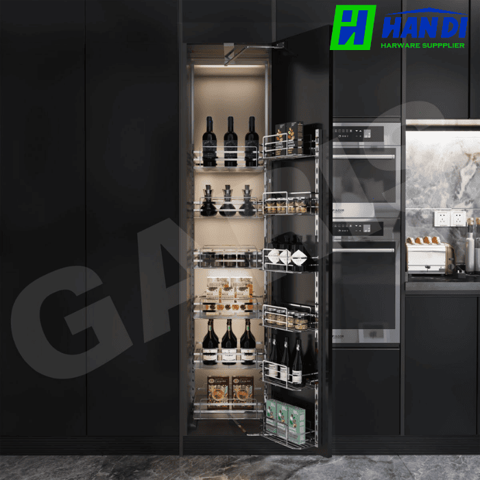 Tủ đồ khô 6 tầng, rổ nan dẹt GARIS GS06.45C