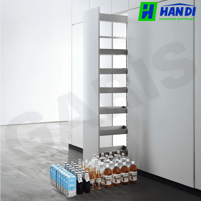 Tủ đồ khô 6 tầng, rổ nhôm GARIS MS6.40GA